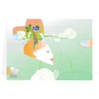 2x Designerkaart: Rust en ruimte